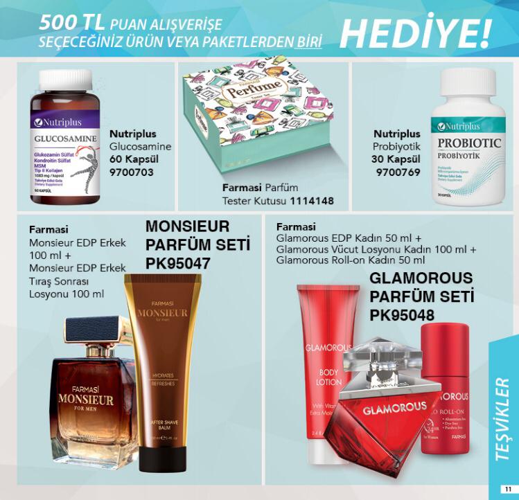 500 tl alışverişe farmasi kasım kampanyası