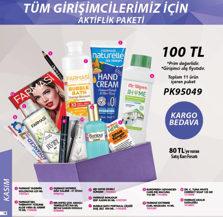 farmasi kasım ayı girişimci kampanyası