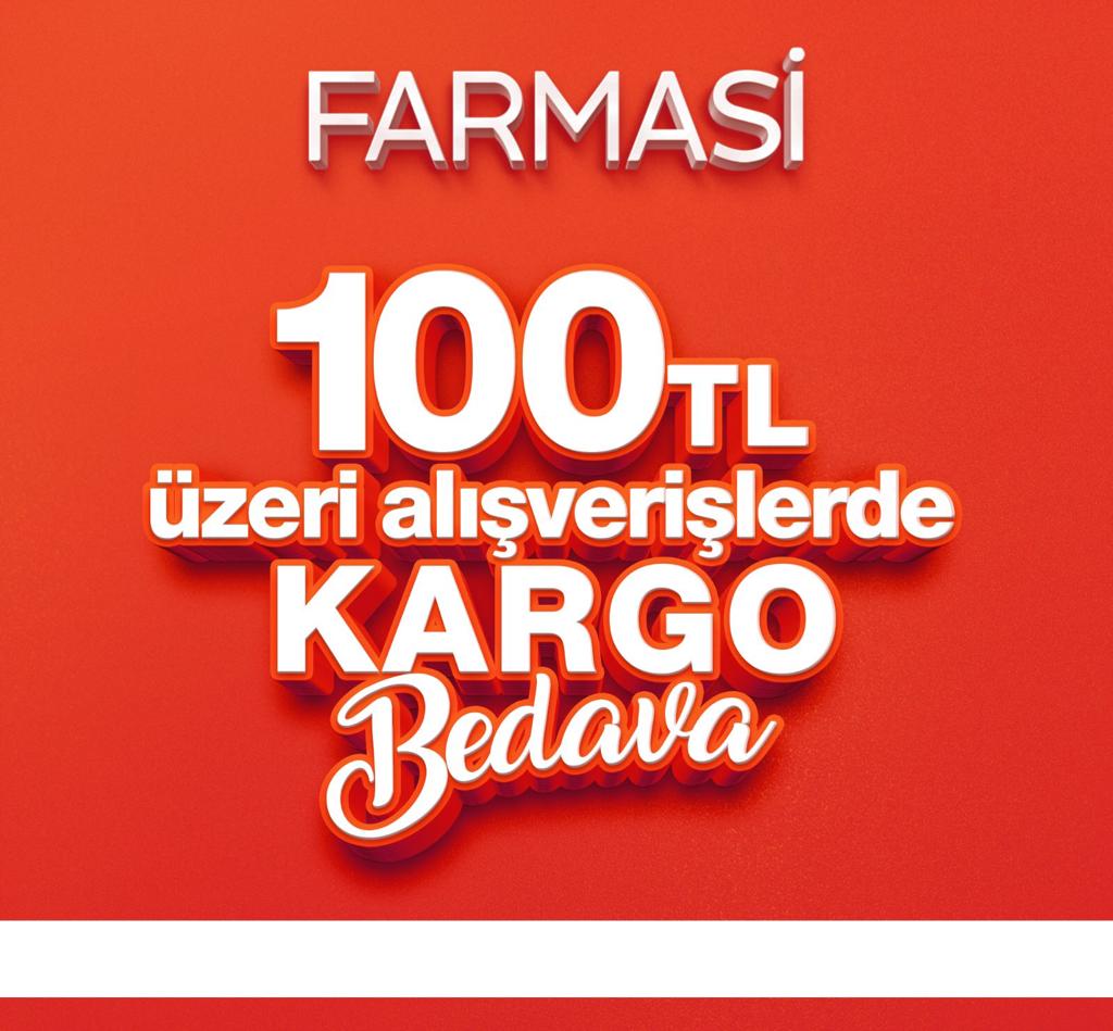 farmasi 100 tl ve üzeri kargo bedava