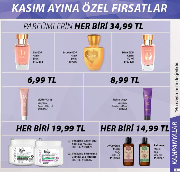 farmasi kasım ayına özel fırsatlar