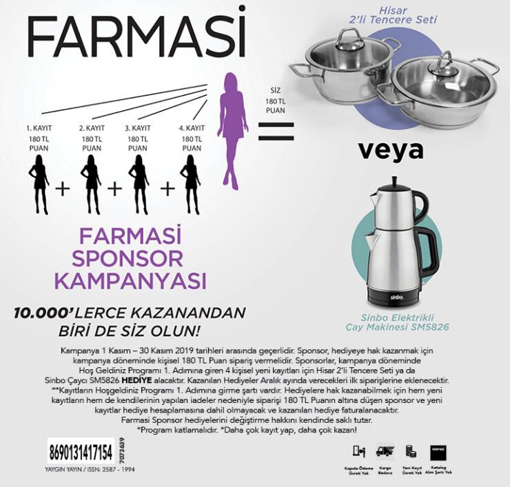 farmasi kasım ayına özel sponsor kampanyası